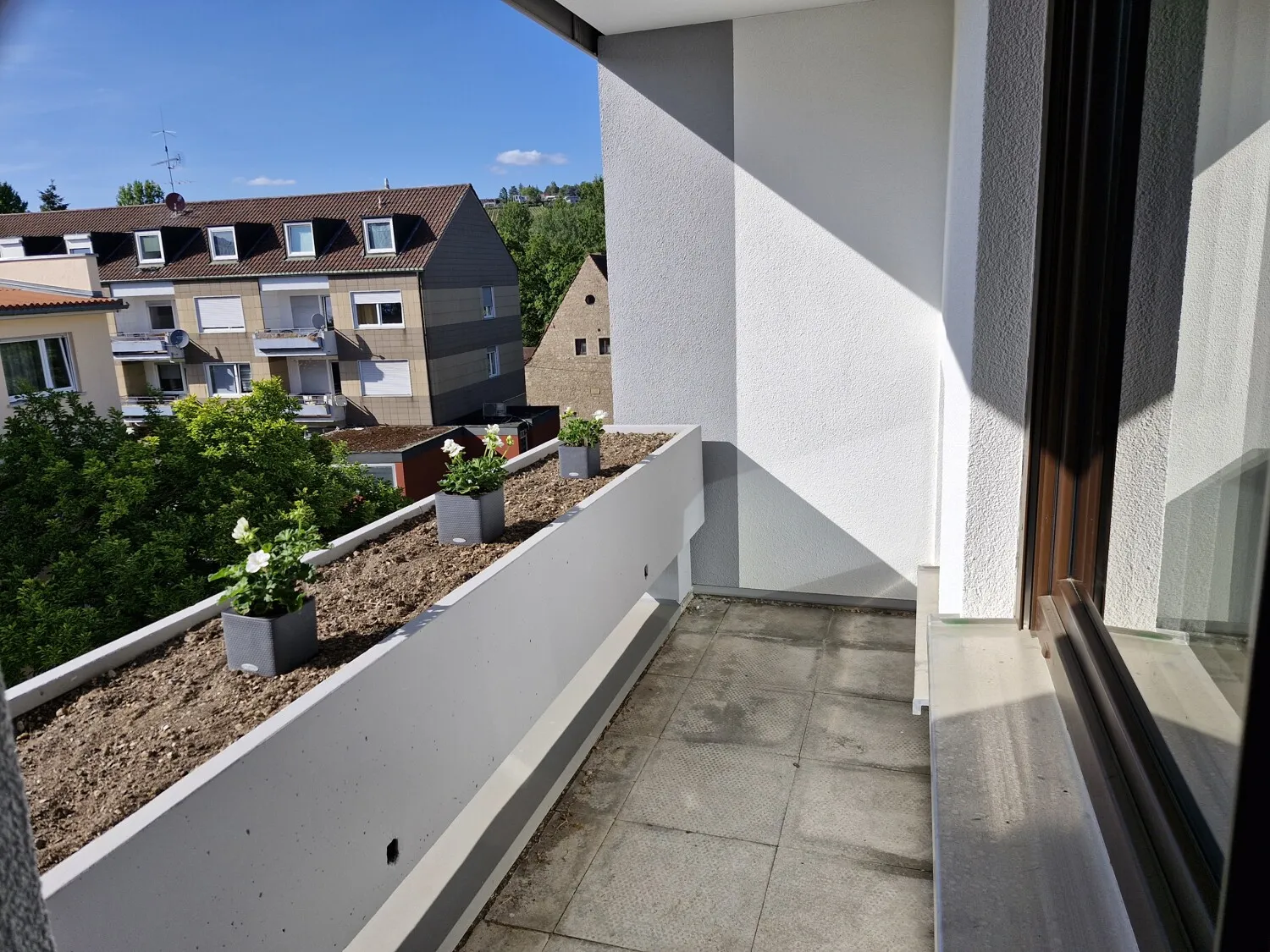 Sonnige Loggia in West-Ausrichtung