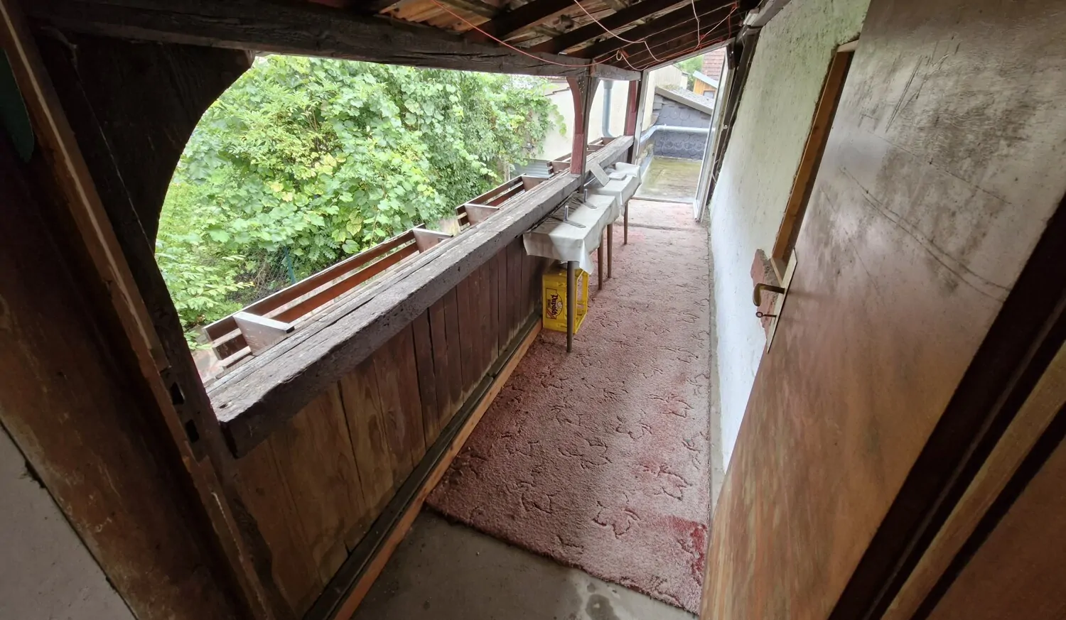 Loggia-Balkon, Blick zur Terrasse im OG, #142058