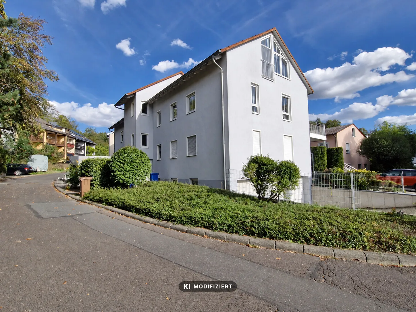 Ansicht des Hauses von links