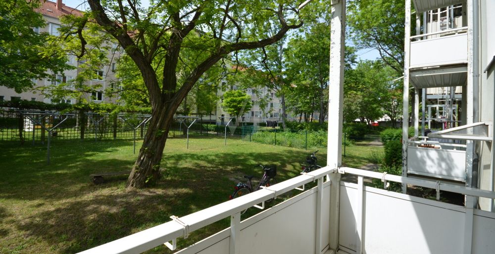 Blick vom Balkon