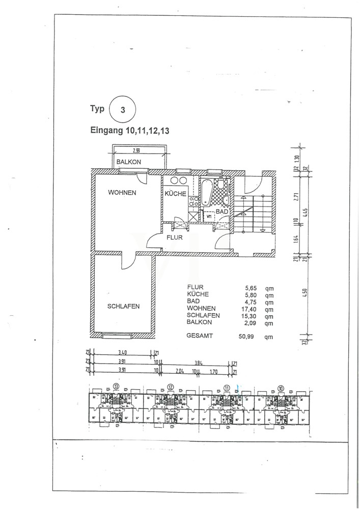 Moderne Wohnung mit Balkon und Keller in zentraler Lage