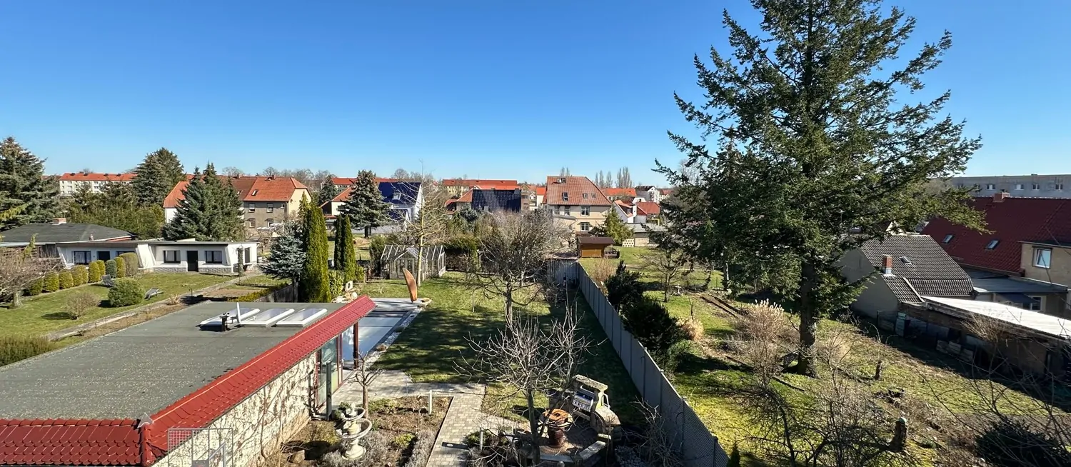 Blick von der Dachterrasse