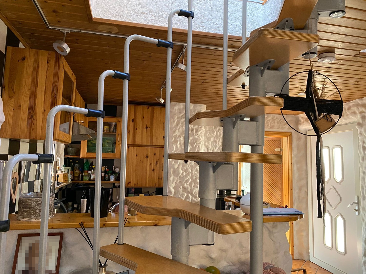 Wendeltreppe ins Dachgeschoss