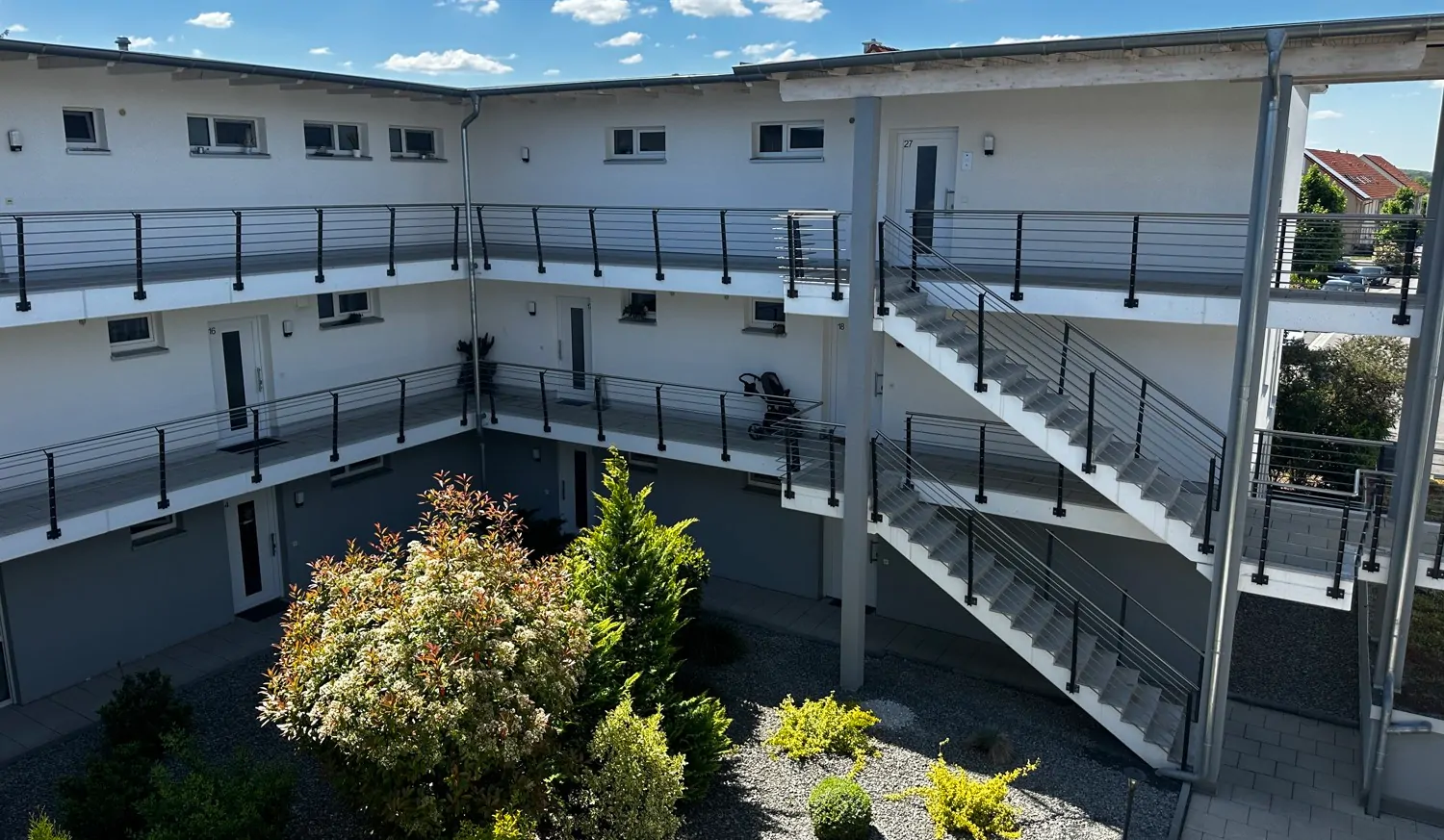 Immobilie mit Laubengang