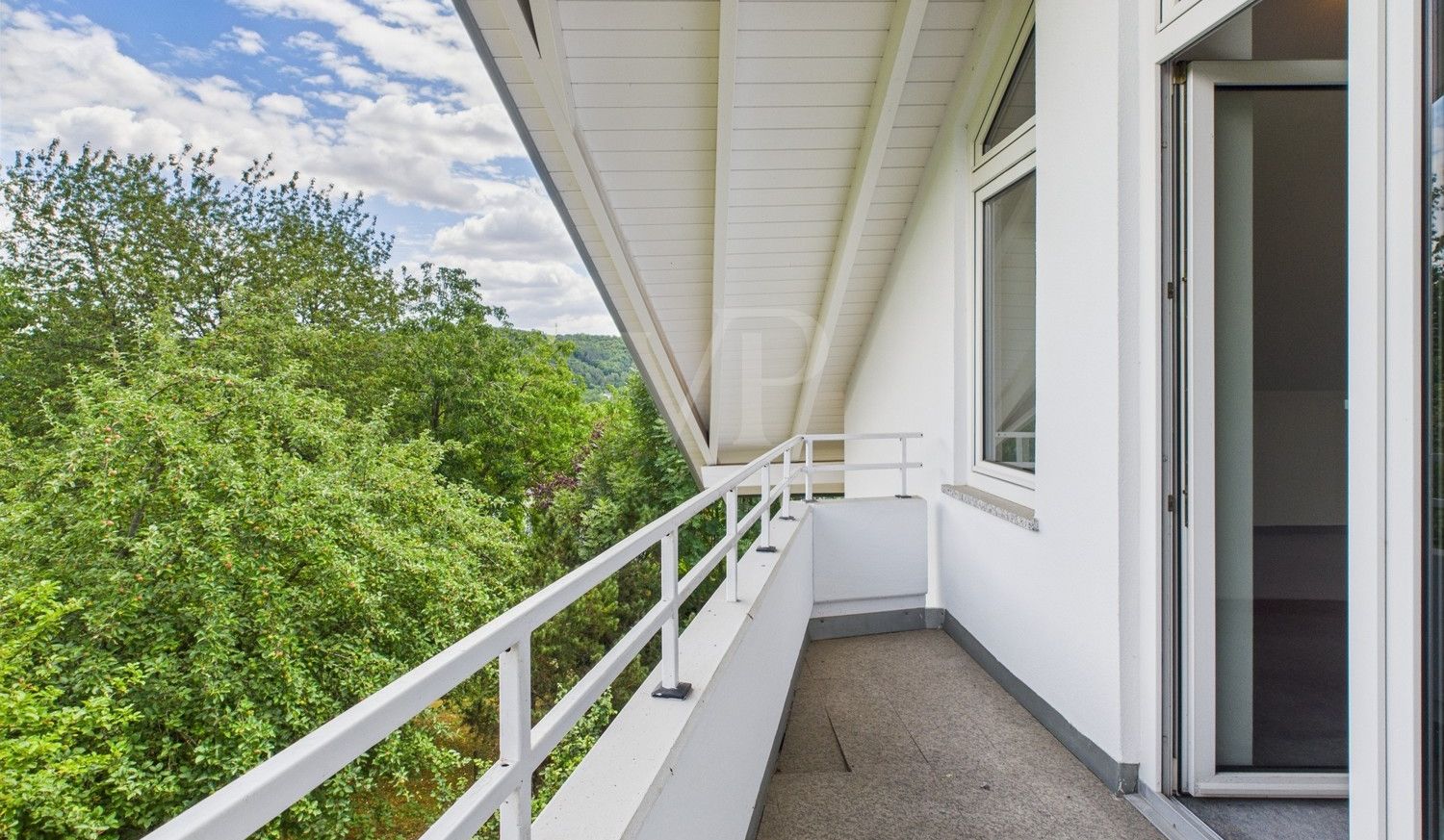 Balkon von Schlaf- und Arbeitszimmer