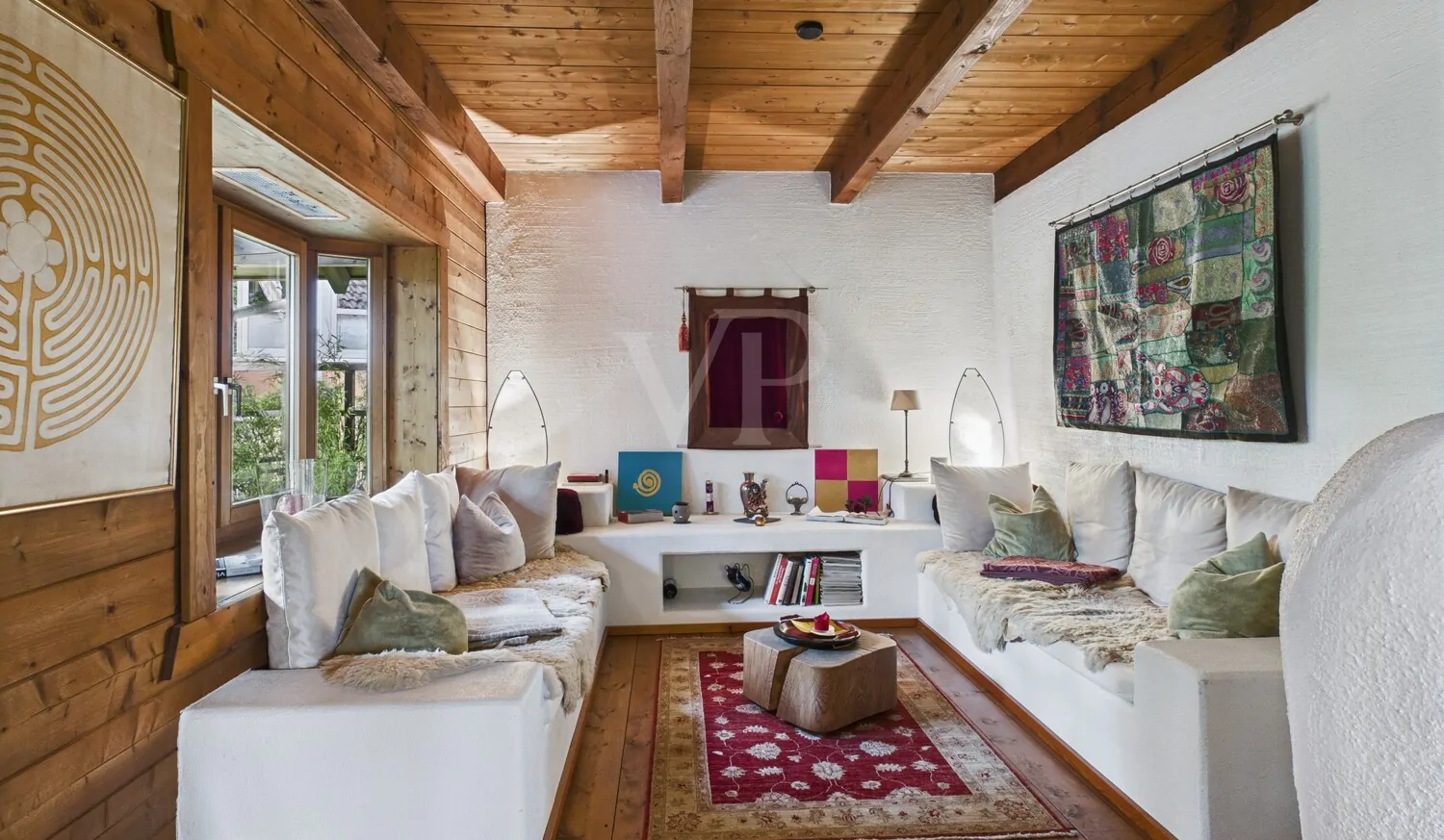 Lounge hinter dem Grundofen