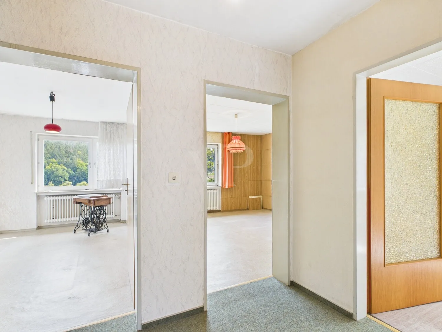 Blick zu den Schlafzimmern