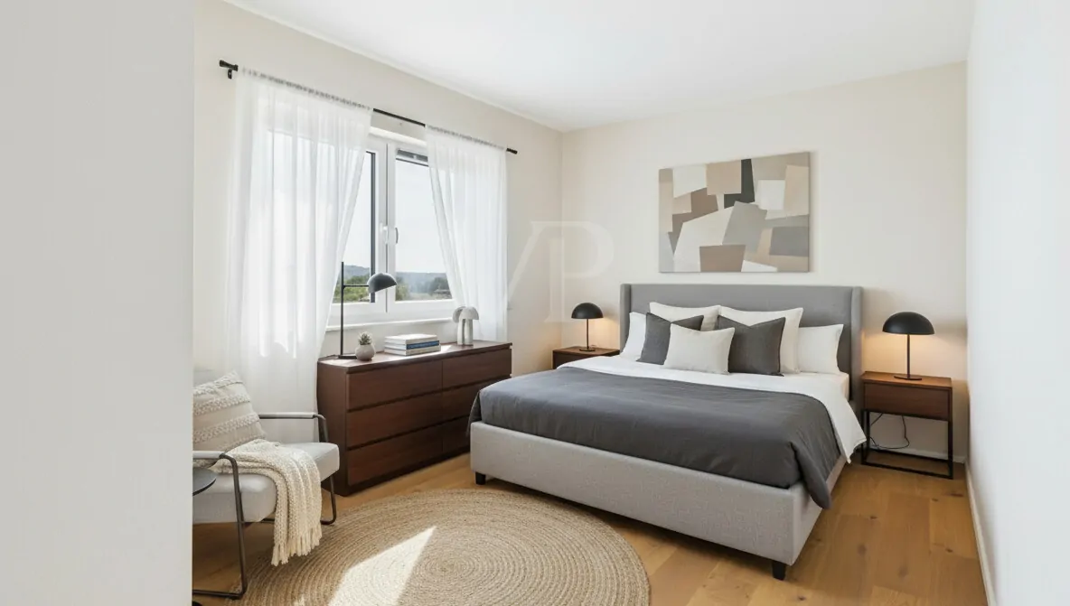 Schlafzimmer - KI-basiertes Homestaging