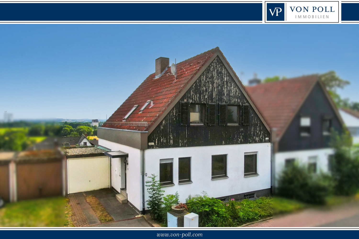 Vorderansicht mit Balken balken