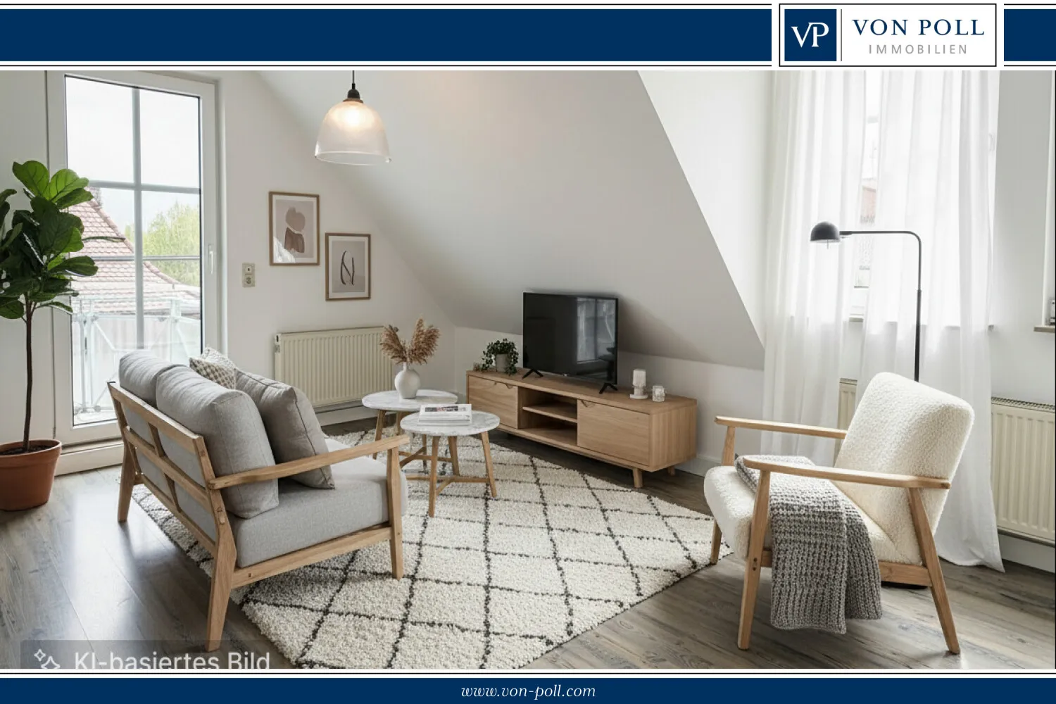 Charmante Dachgeschosswohnung mit hoher Lebensqualität - Foto 1