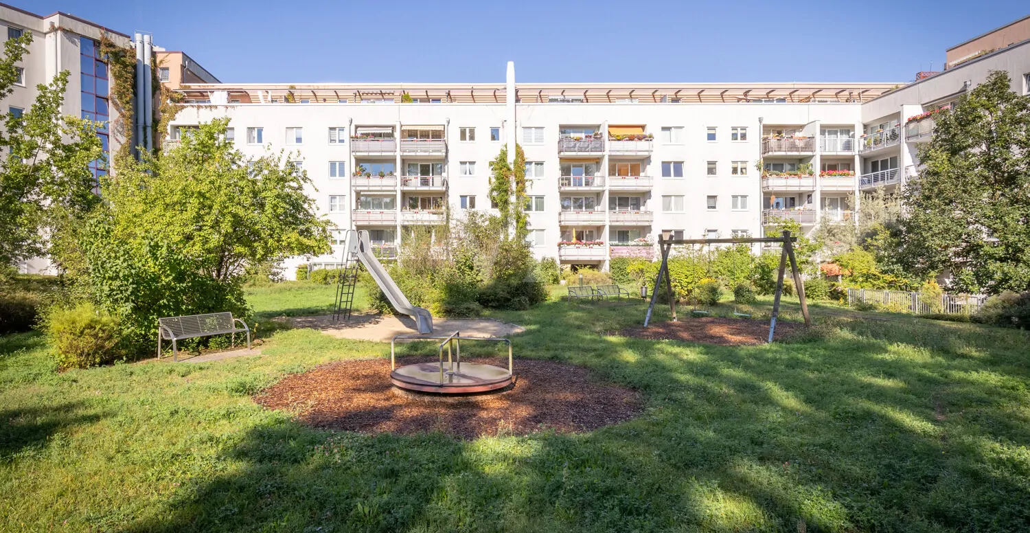 Garten Hausrückseite