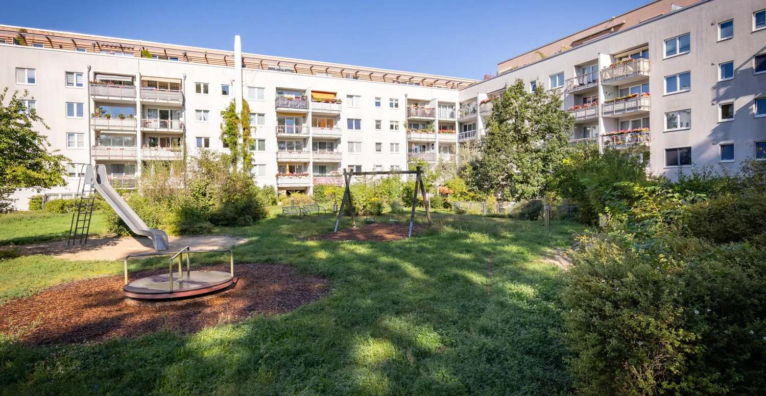 Garten Hausrückseite