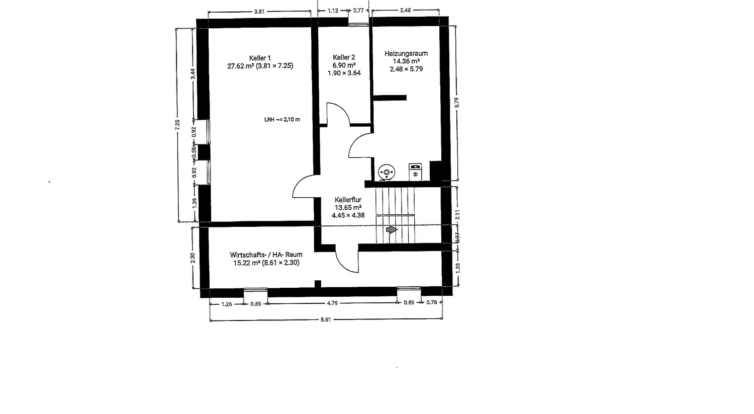 Kellergeschoss Grundriss