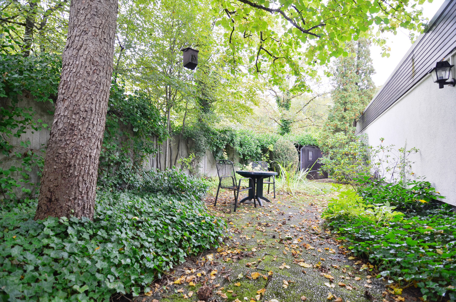 Garten neben dem Haus