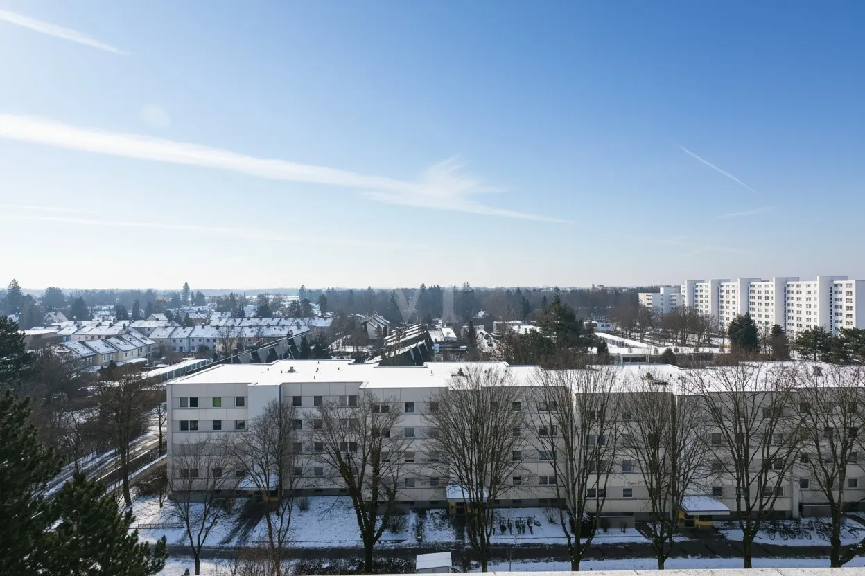 Aussicht vom Südbalkon