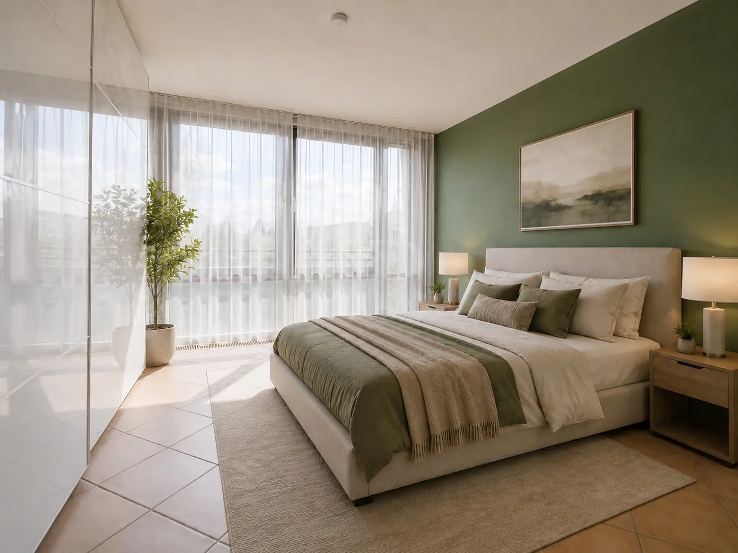 Schlafzimmer unten - KI - basiertes Einrichtungsbeispiel