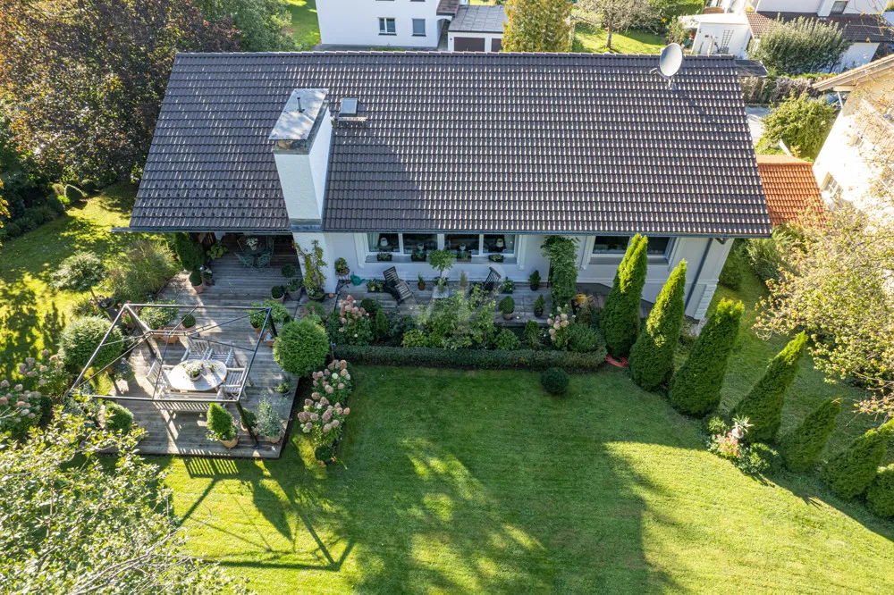 Luftaufnahme Garten