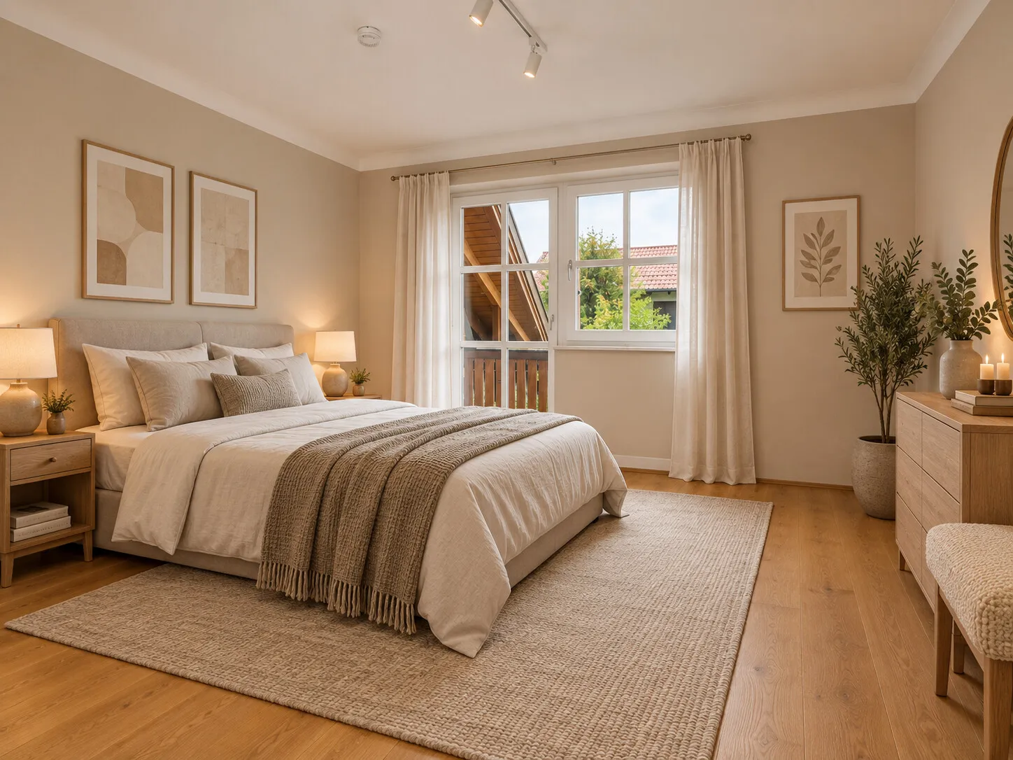 Schlafzimmer Obergeschoss - Einrichtungsbeispiel