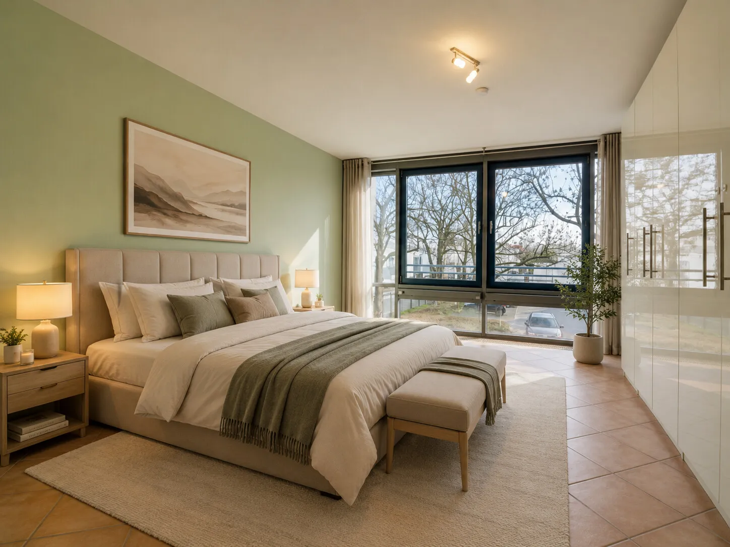 Schlafzimmer unten - Einrichtungsbeispiel