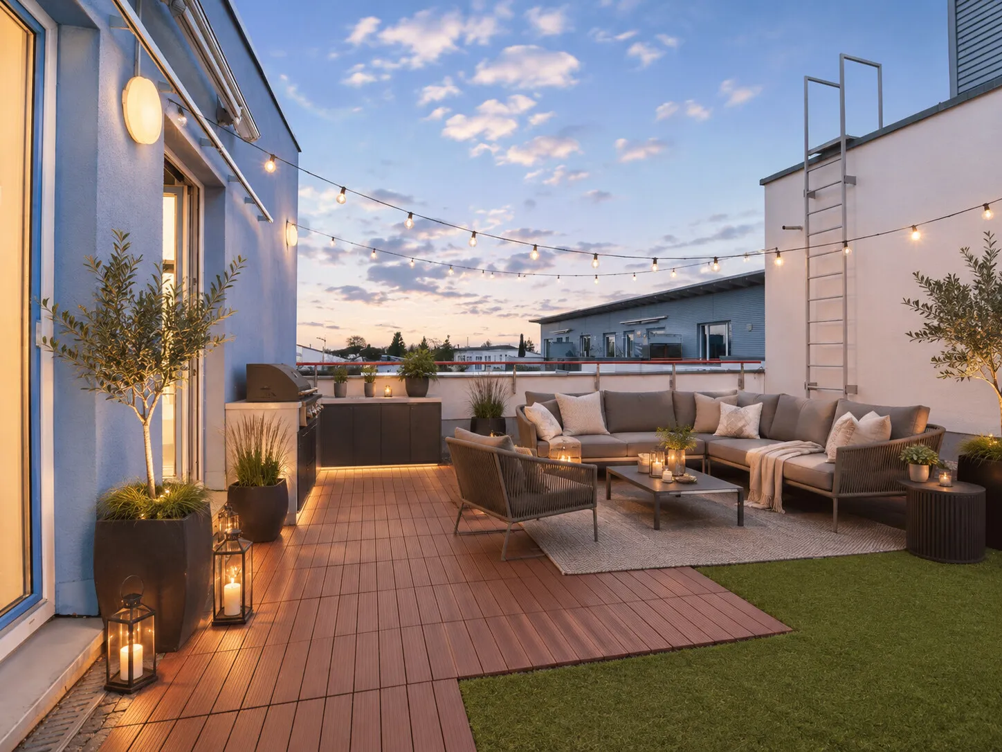 Dachterrasse - Einrichtungsbeispiel