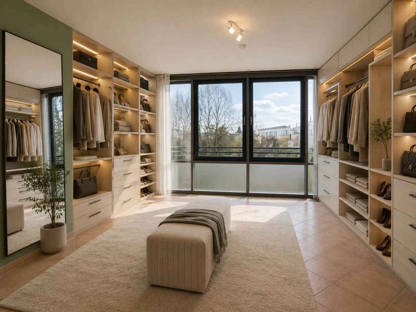 Ankleidezimmer unten - Einrichtungsbeispiel