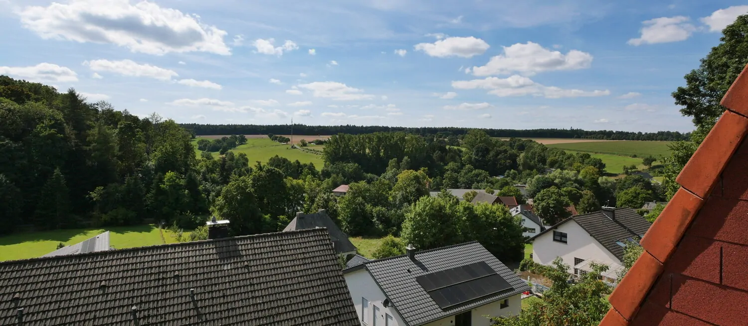 Aussicht vom Balkon