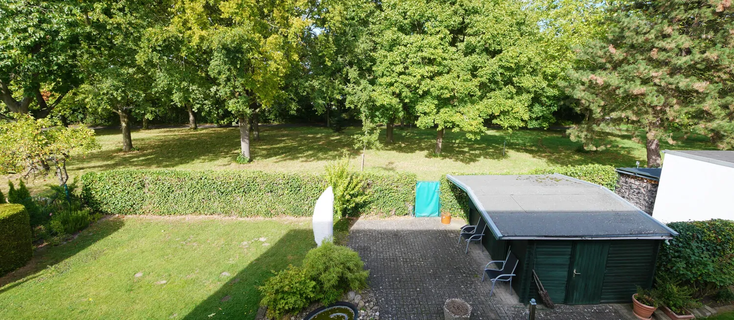 Blick aus dem Obergeschoß