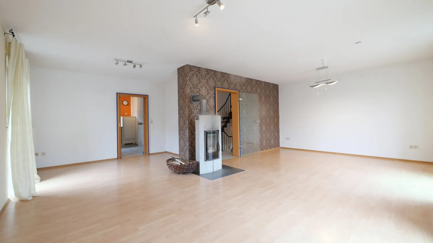 Wohnzimmer mit Kaminofen