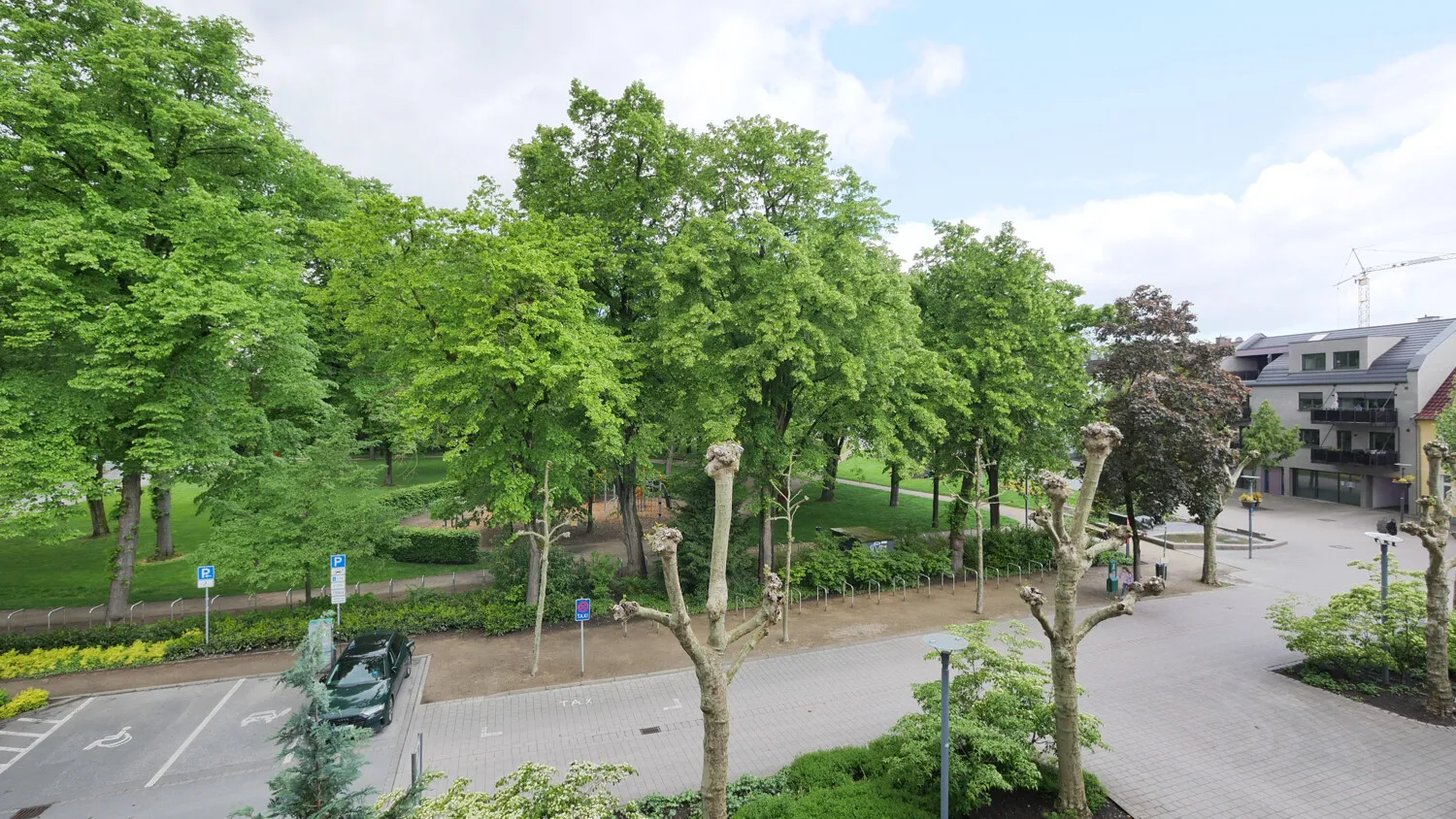 Blick vom Balkon