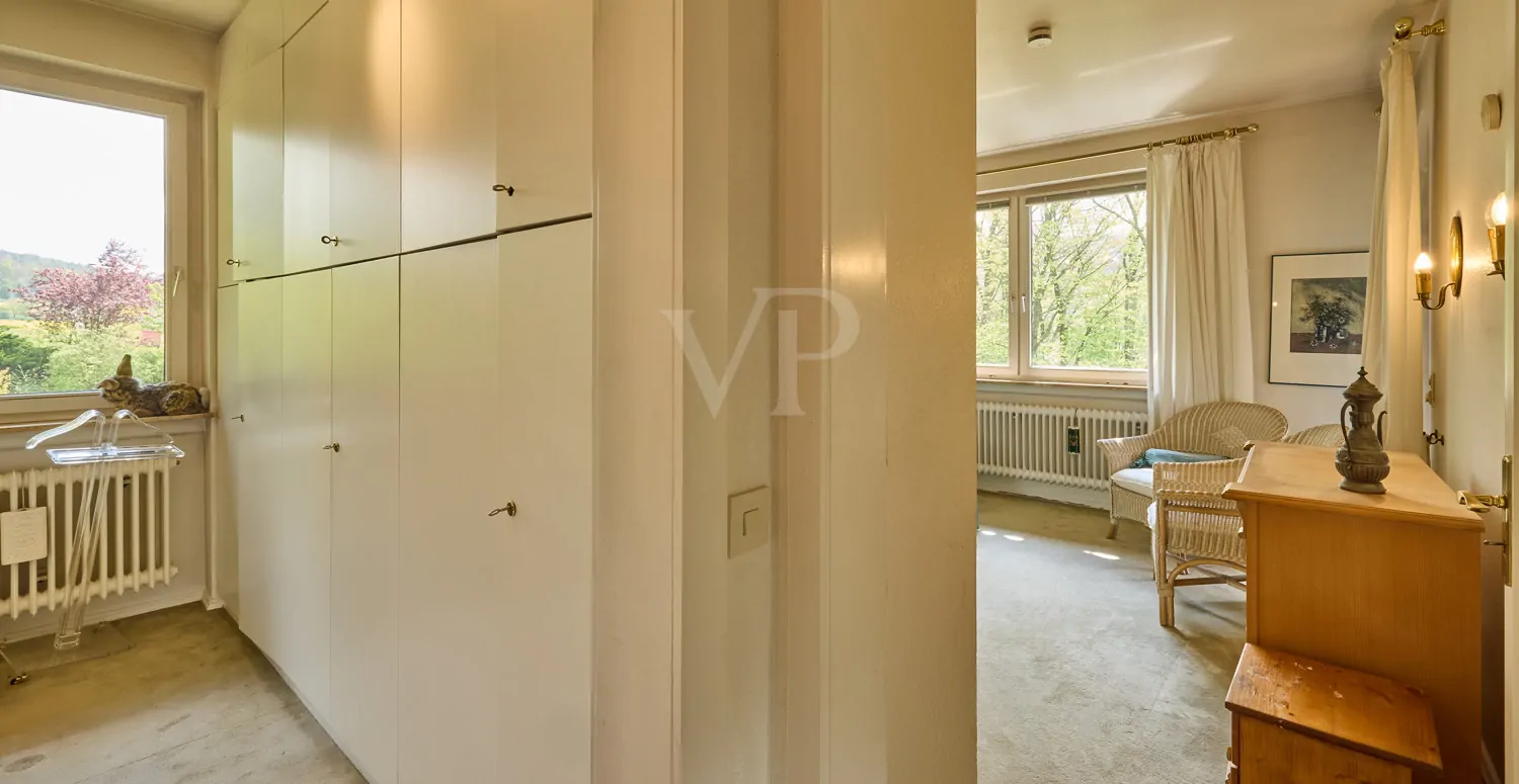 Übersicht Ankleidezimmer & Schlafzimmer EG