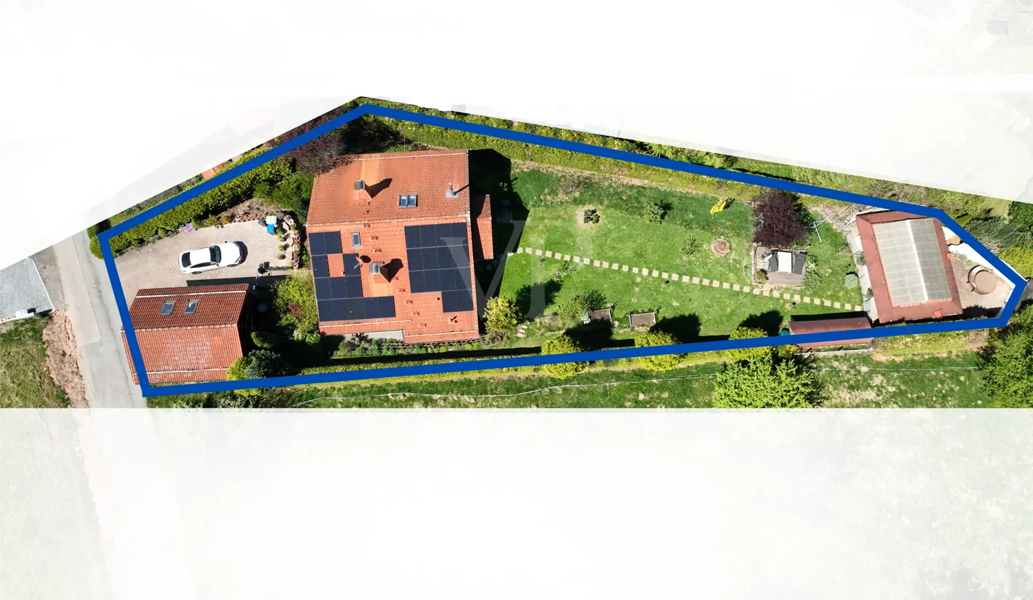 Vogelperspektive Grundstück