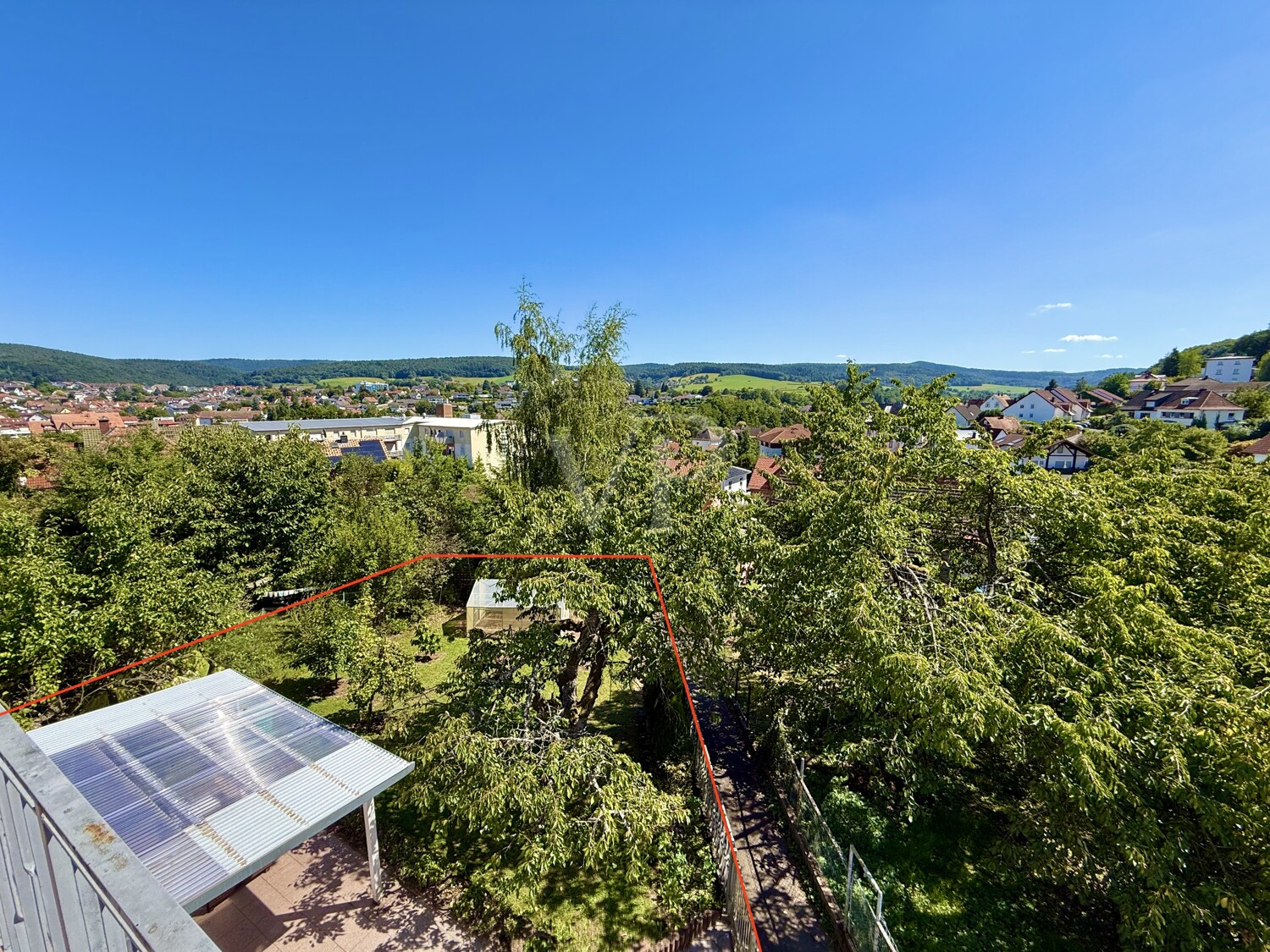 Aussicht über Erbach