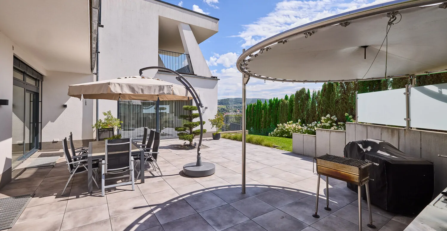 Fernblick von der Terrasse