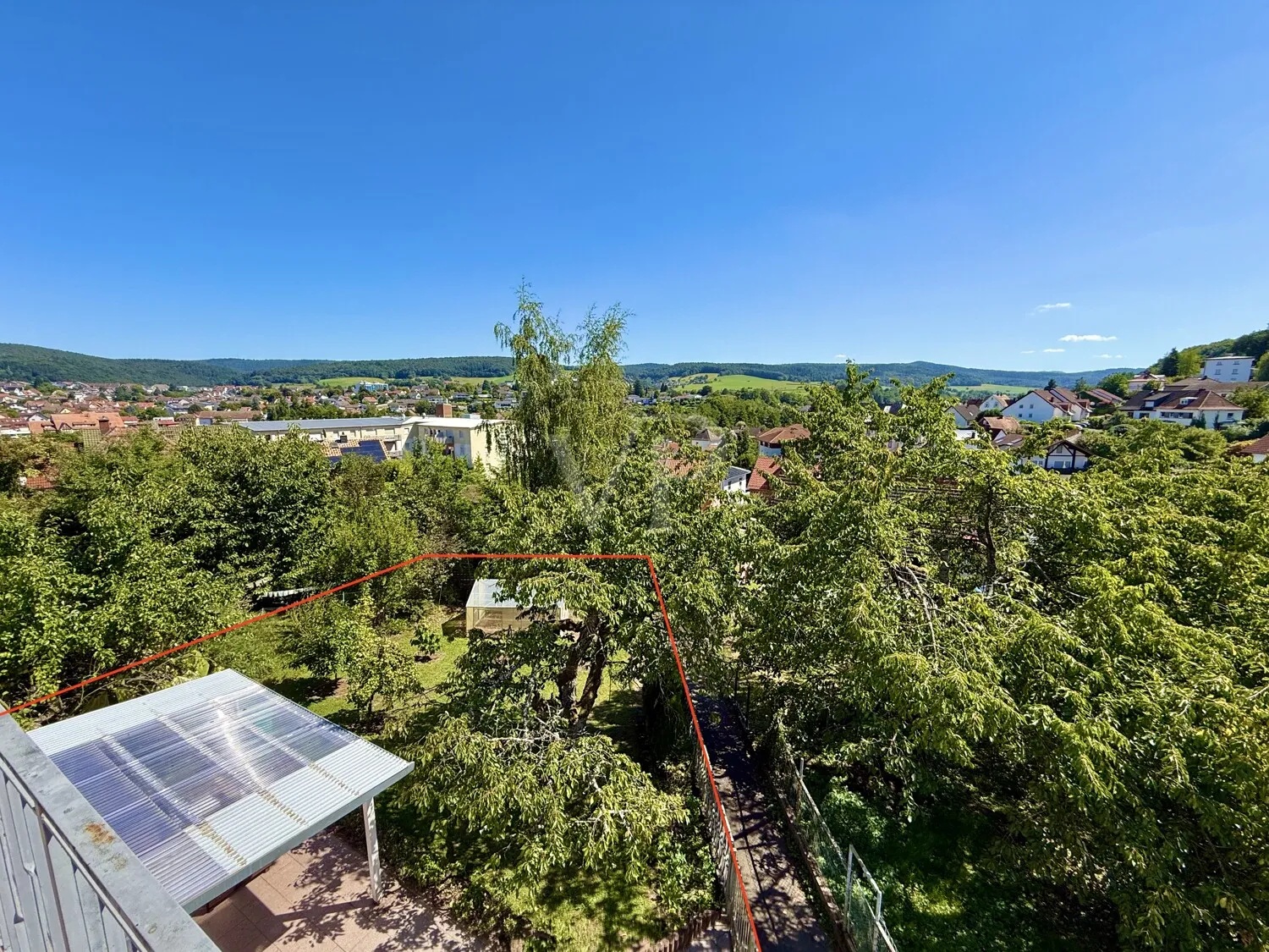 Aussicht über Erbach