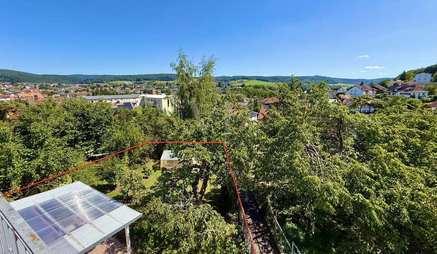 Aussicht über Erbach