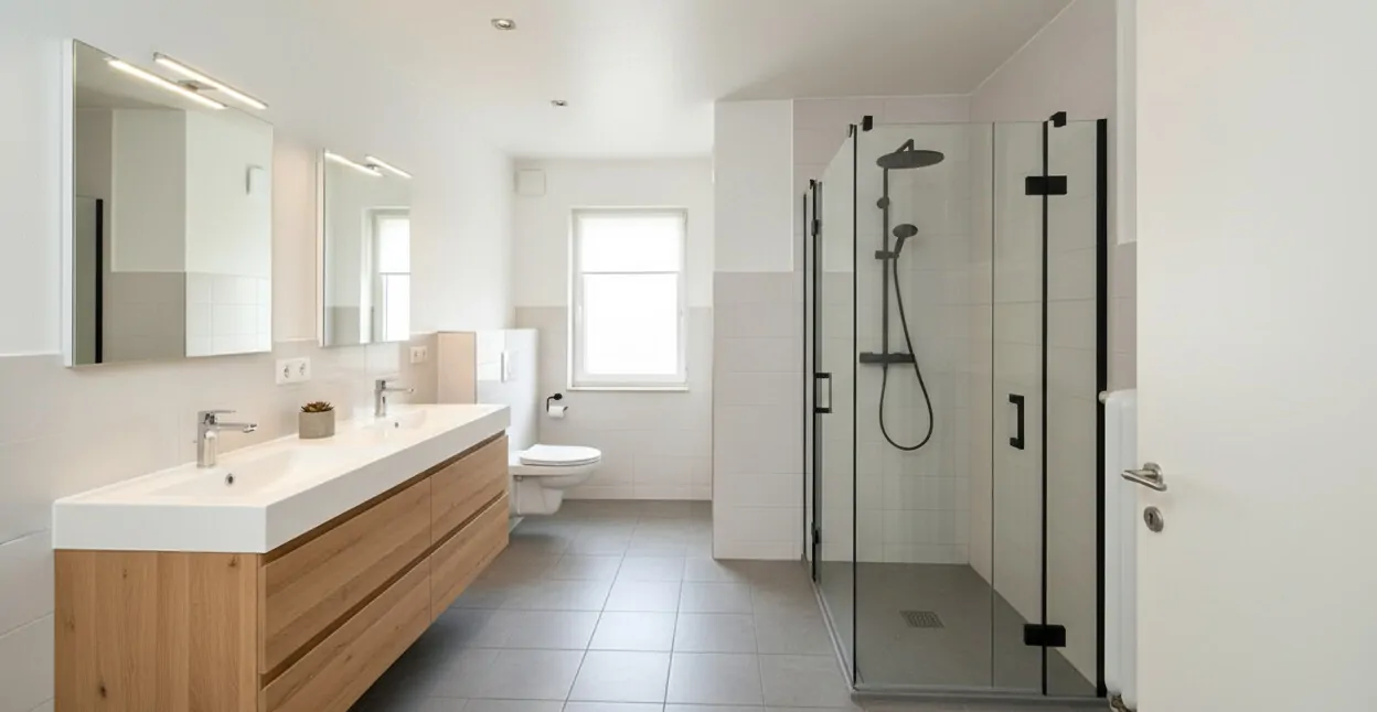 Einrichtungsbeispiel Badezimmer, KI-generiert