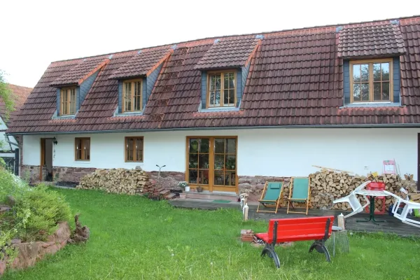 Rückansicht Garten