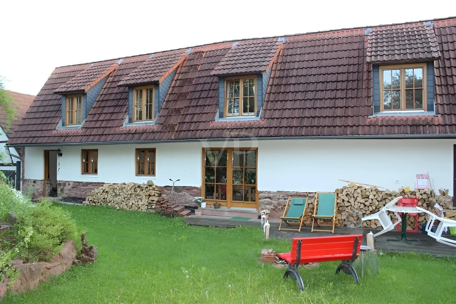 Rückansicht Garten