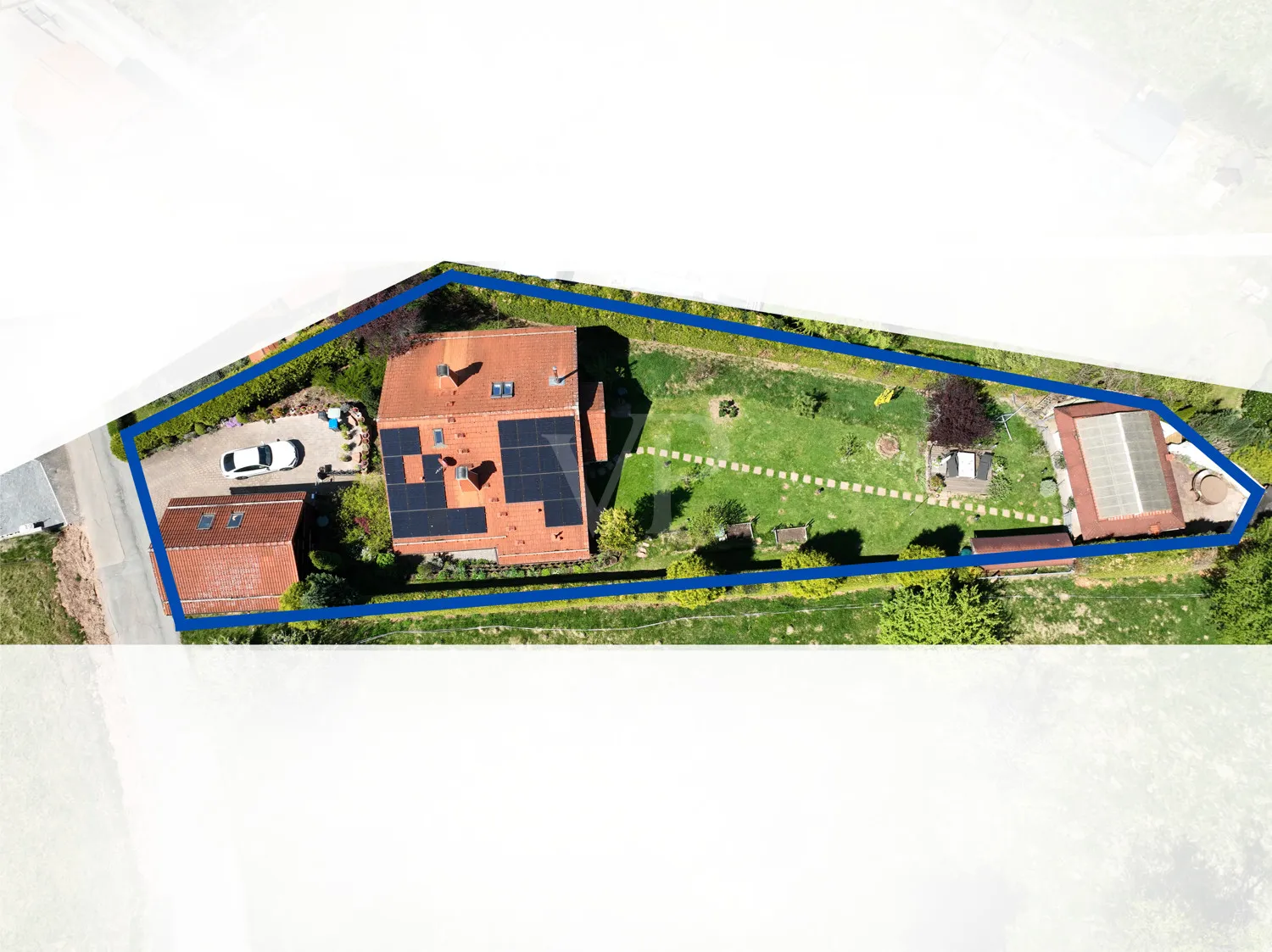 Vogelperspektive Grundstück