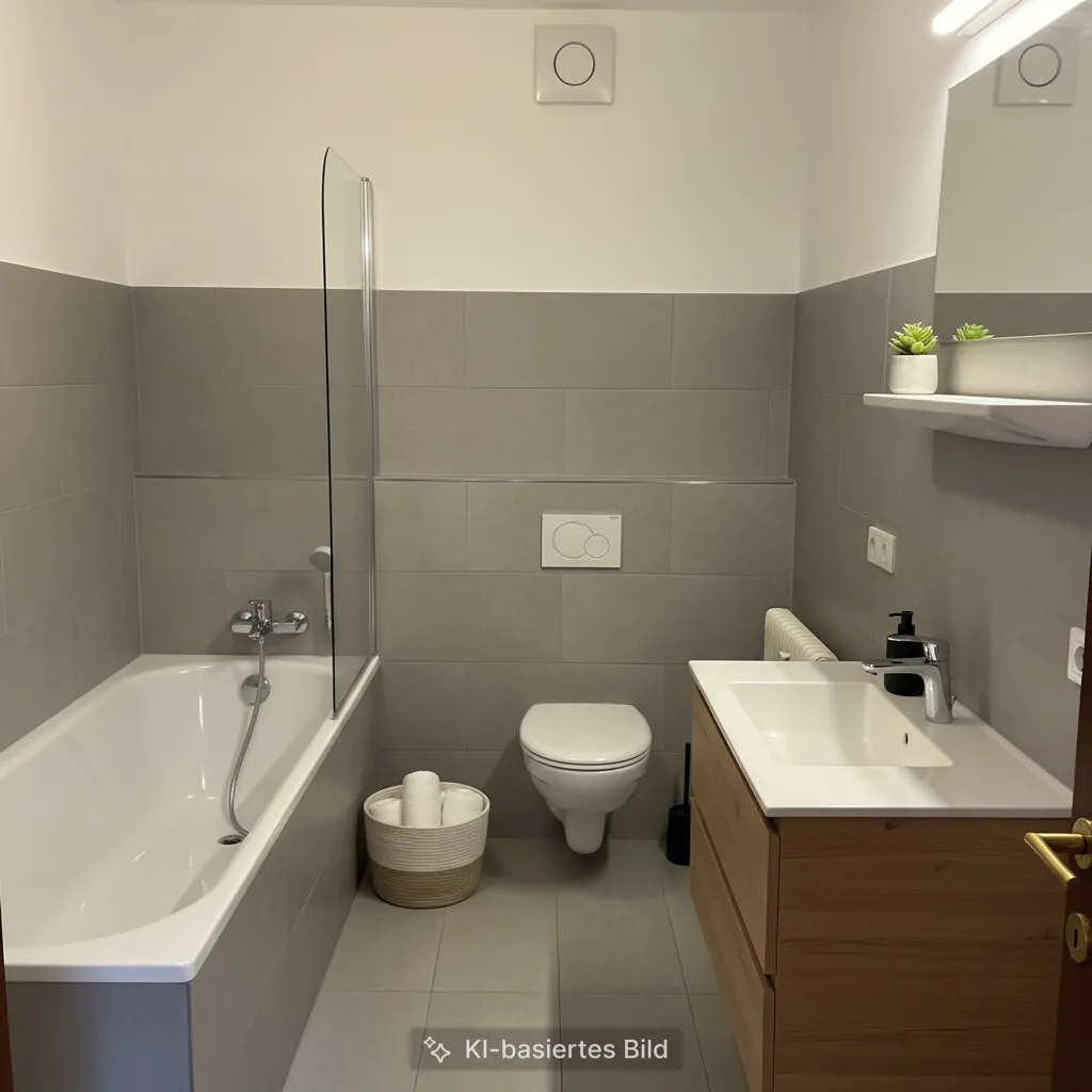 Badezimmer, KI generiertes Beispiel