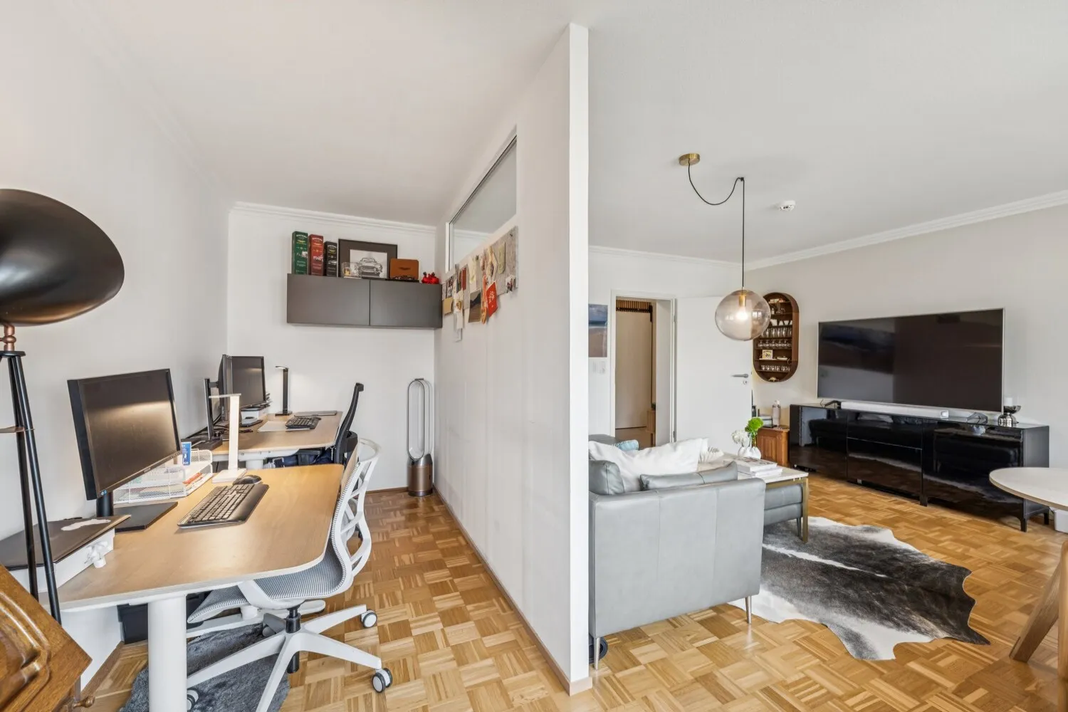 Gut durchdachte Raumaufteilung im Wohnzimmer