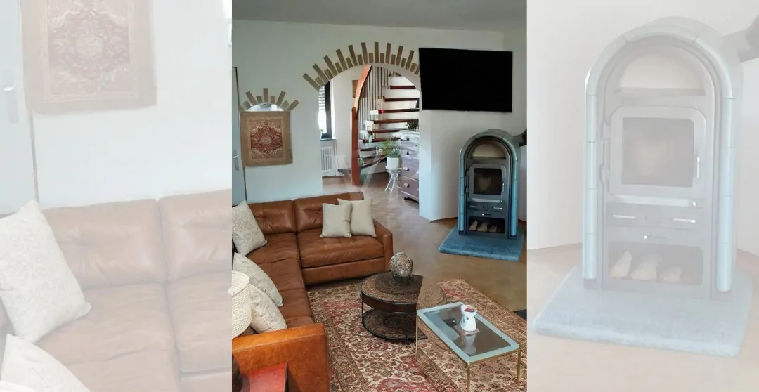 Wohnzimmer visualisiert