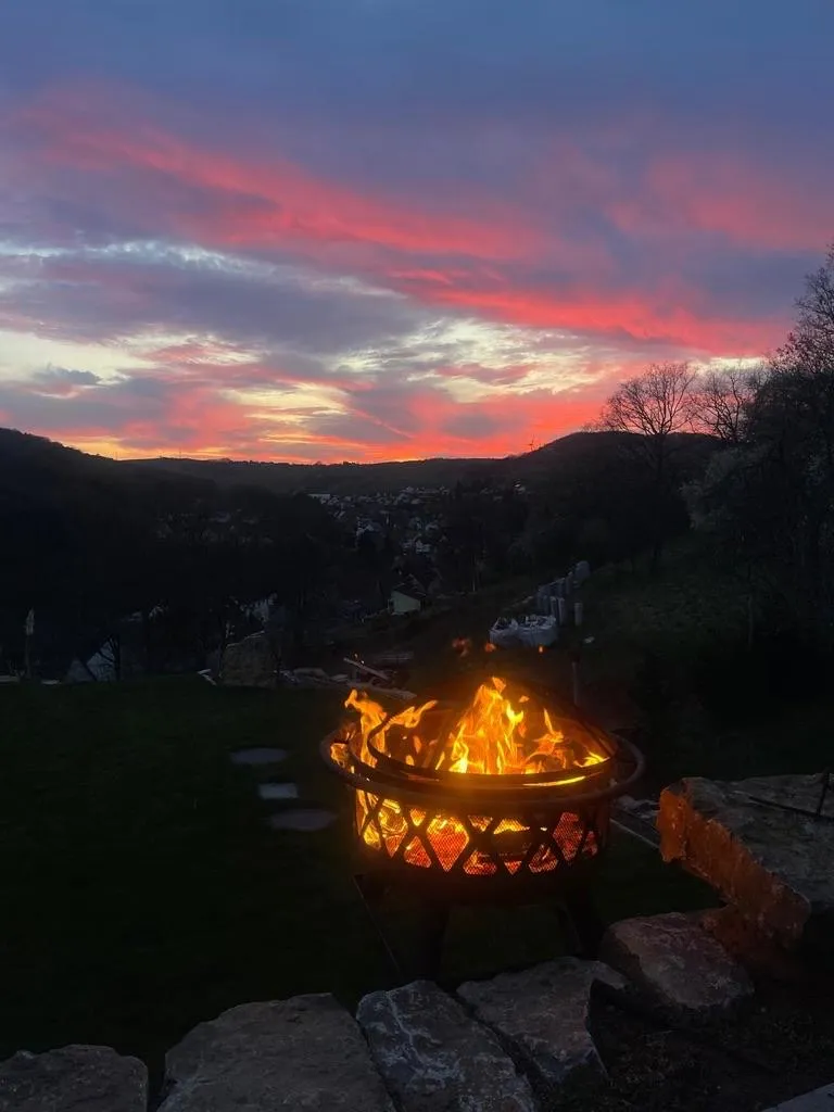 Abendliche Aussicht mit Panorama