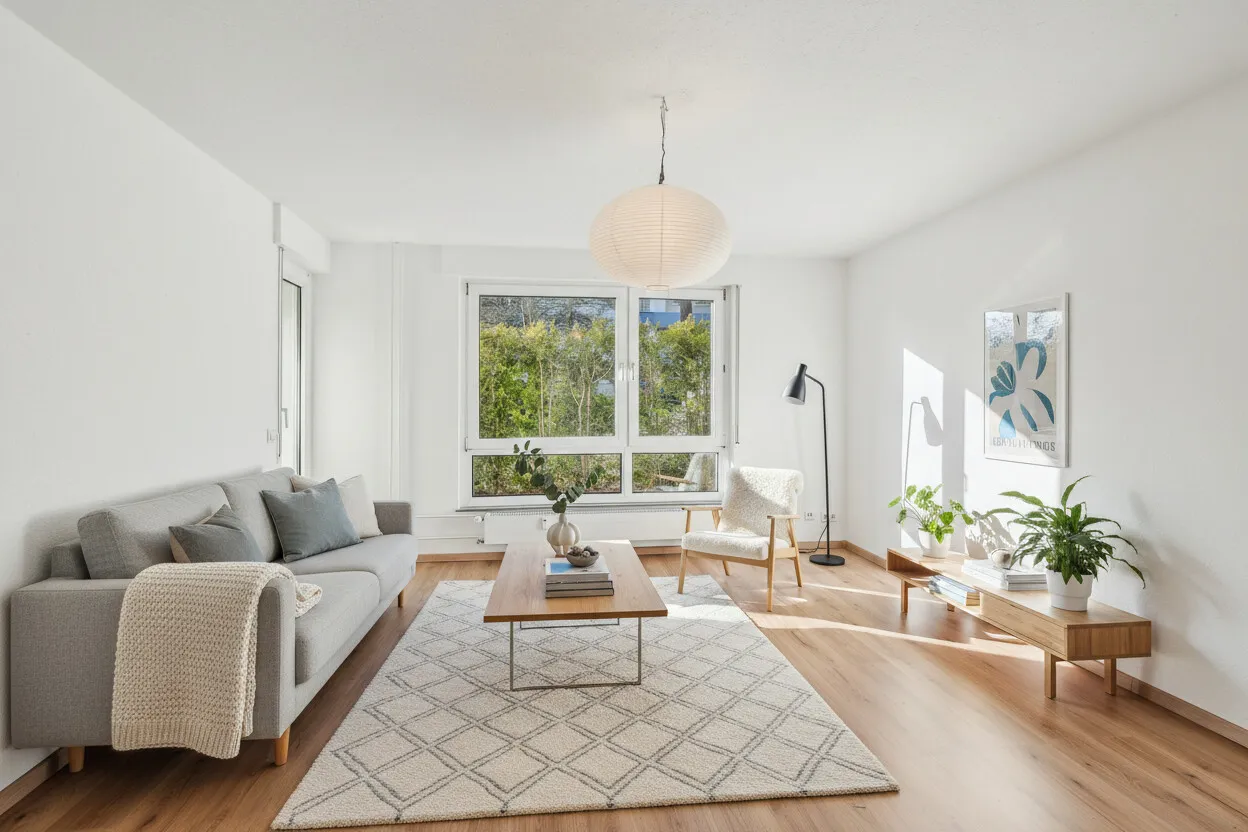 Wohnzimmer KI-Visualisierung