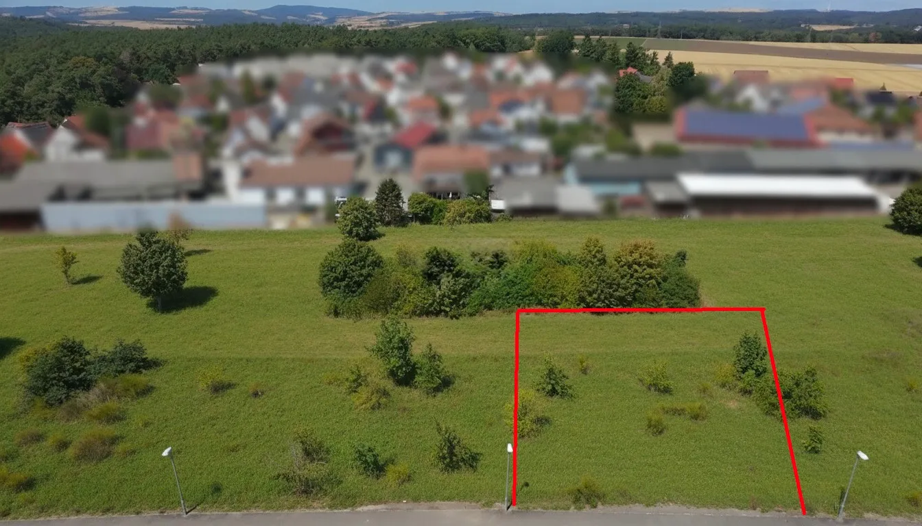 Vorderansicht Grundstück