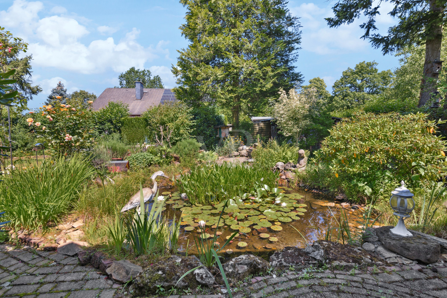 Garten mit Teich