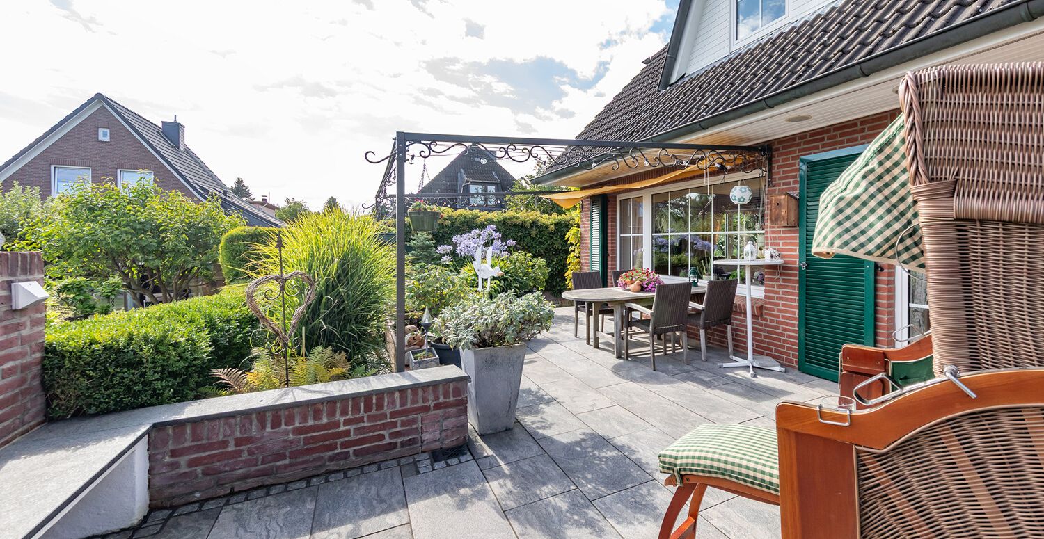 schöne Terrasse...