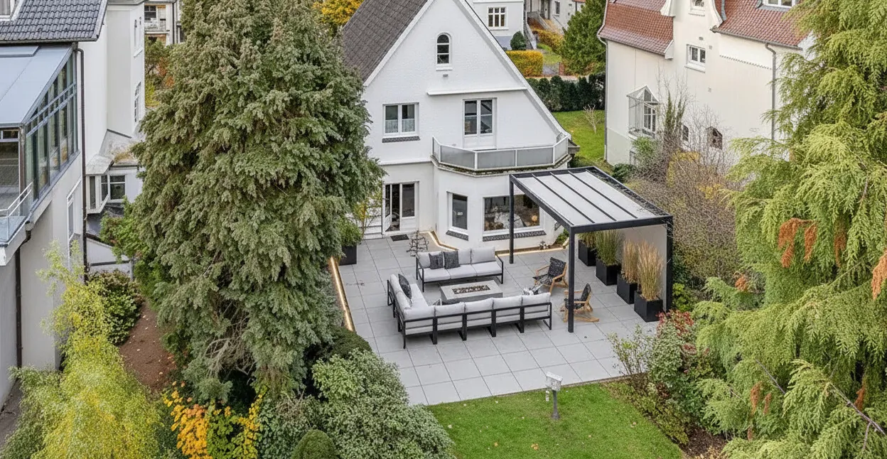 Hausansicht gestaged