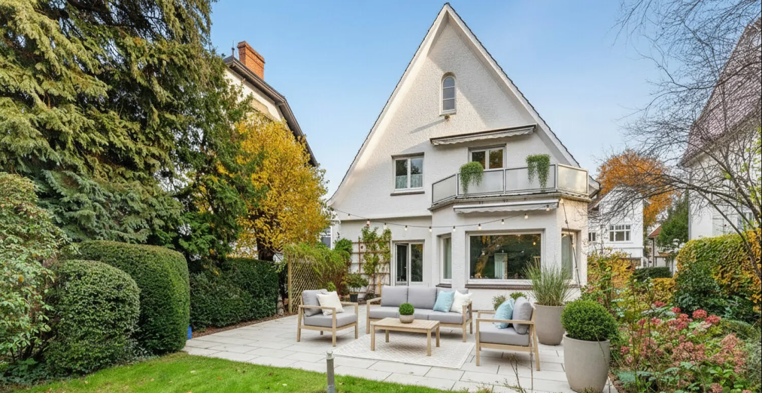 Gartenansicht gestaged