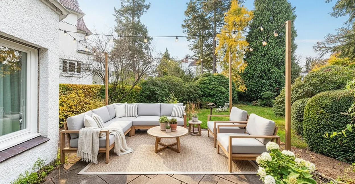 Südterrasse skandinavisch gestaged